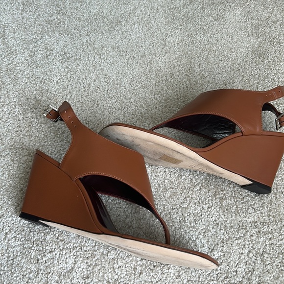 Staud Alex leather wedge sandals - Picture 9 of 12